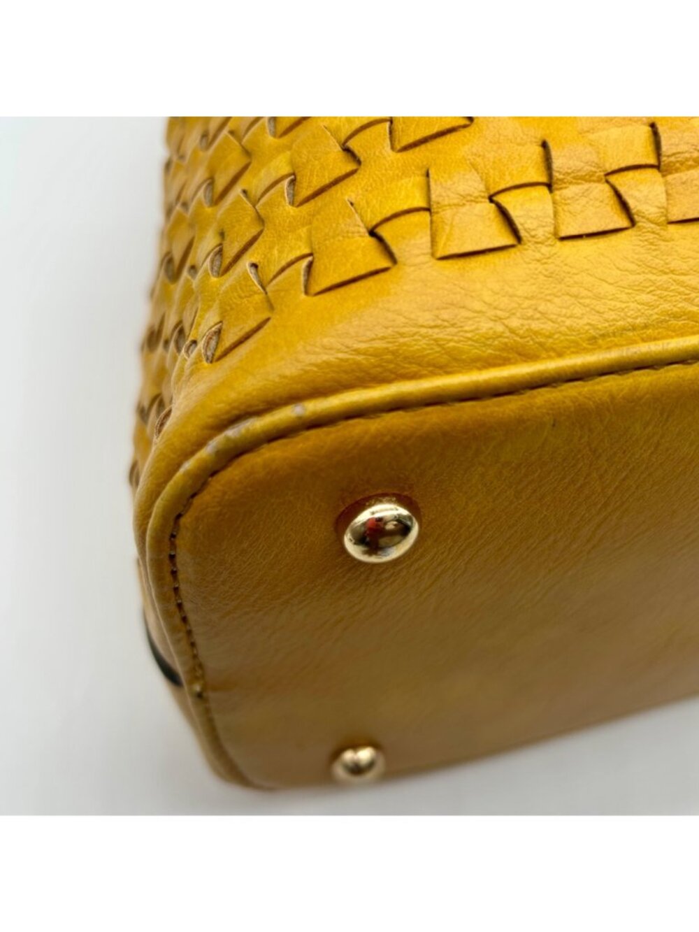 Unbranded Yellow Faux Leather Shoulder Bag - Picture 13 of 16